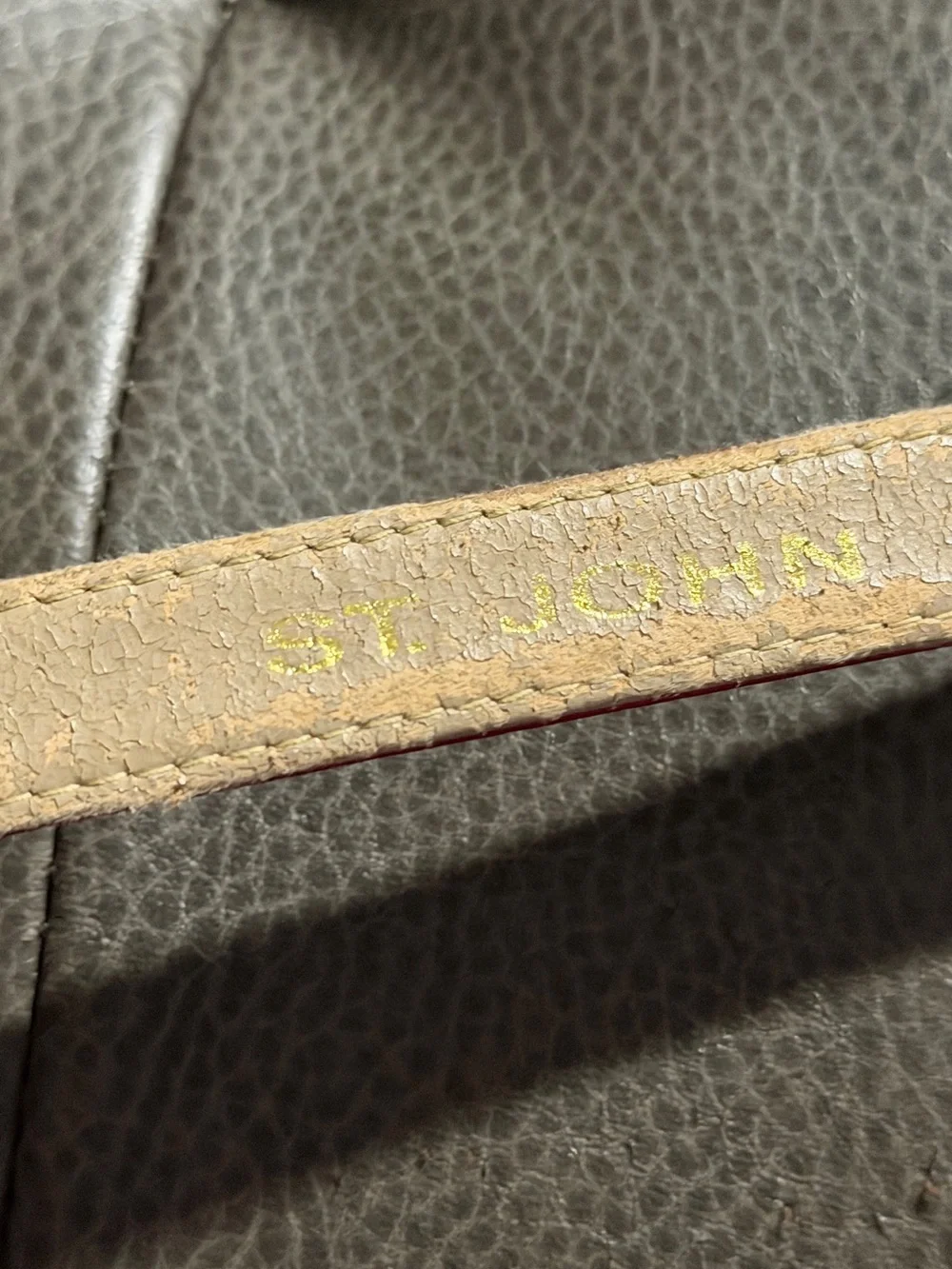 Vintage ST John Red Belt
